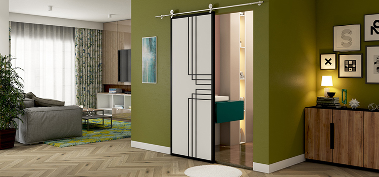 sliding bathroom door installation in Twentynine Palms